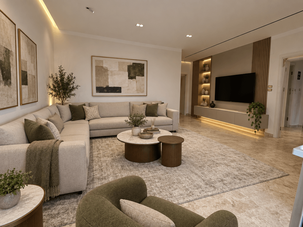 Interior design in Contemporary style — Living Room by GenRoom AI