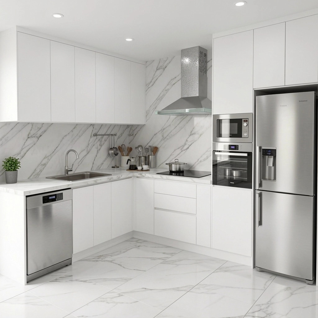 Minimalism Kitchen design — interior photo by GenRoom AI