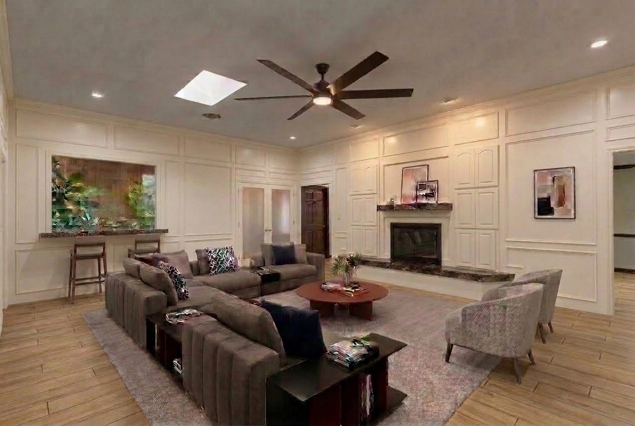 Interior design in Contemporary style — Living Room by GenRoom AI