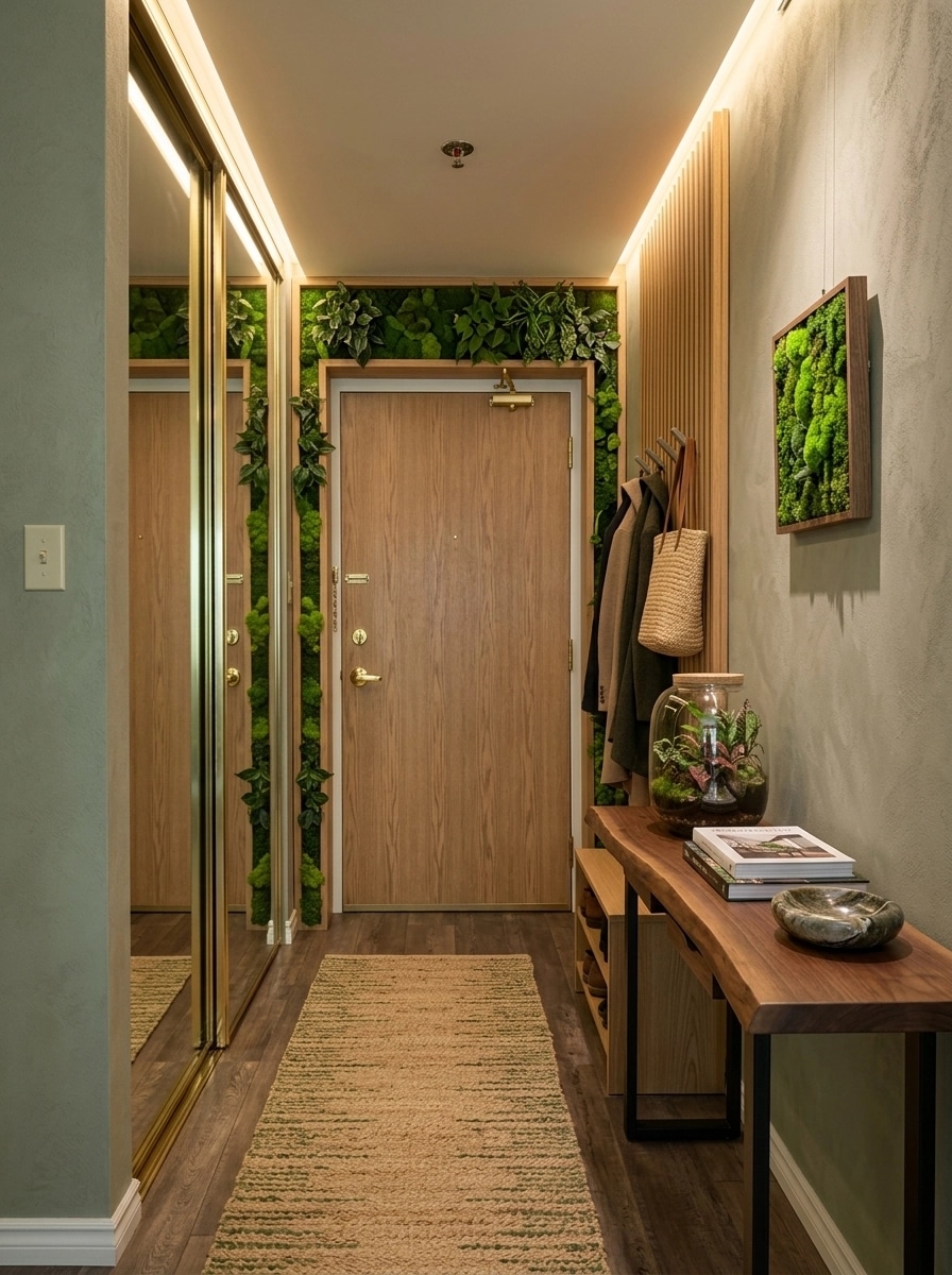 Biophilic Hallway design — interior photo by GenRoom AI