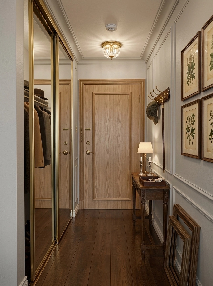 Hallway interior in British style — photo by GenRoom AI