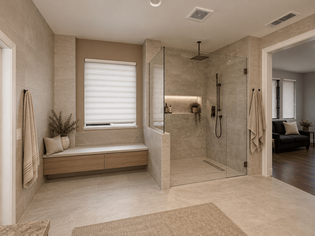 Interior design in Minimalism style — Bathroom by GenRoom AI