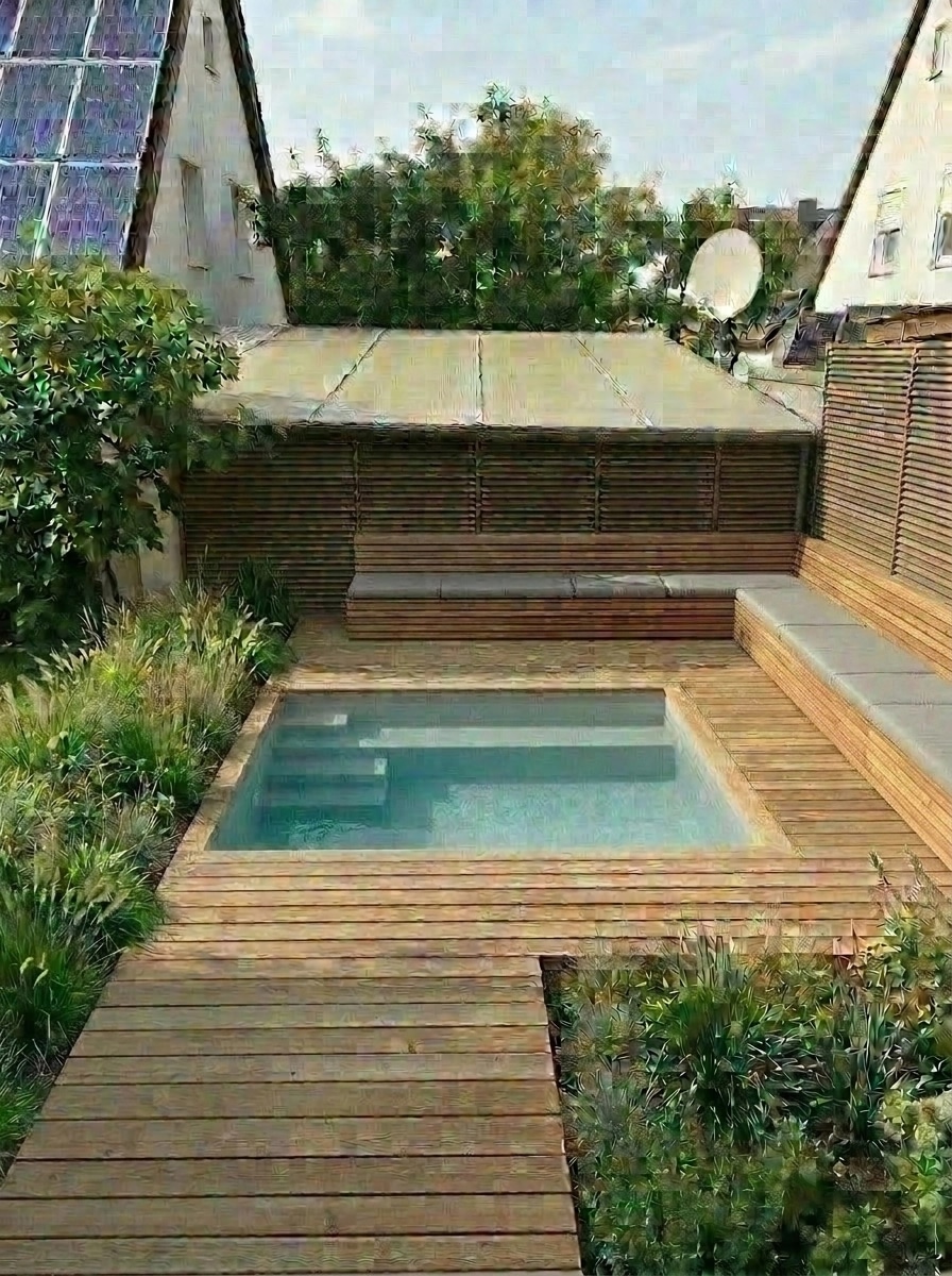 Landscape design in Scandinavian Garden style — Yard by GenRoom AI