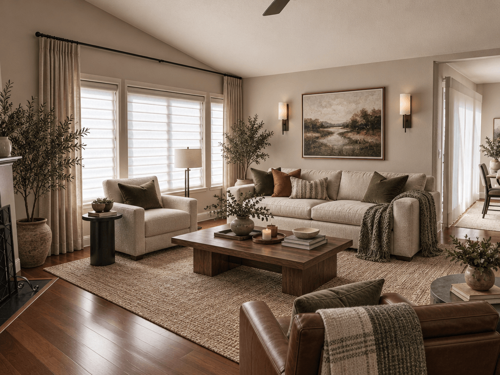 Contemporary Living Room design — interior photo by GenRoom AI