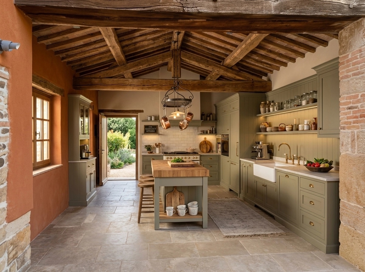 Interior design in Modern Farmhouse style — Kitchen by GenRoom AI