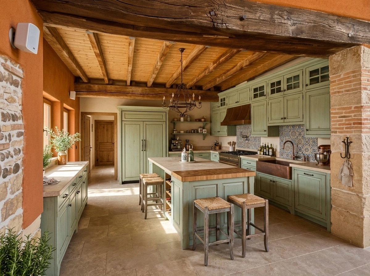 Mediterranean Kitchen design — interior photo by GenRoom AI