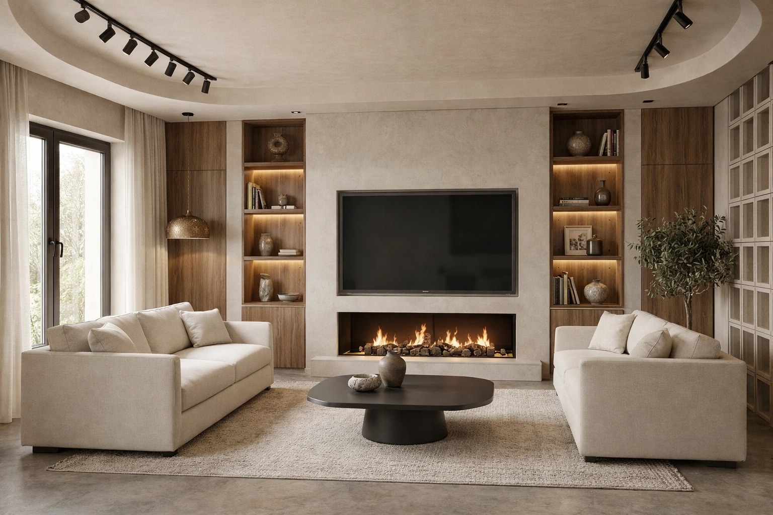 Interior design in Mediterranean style — Living Room by GenRoom AI