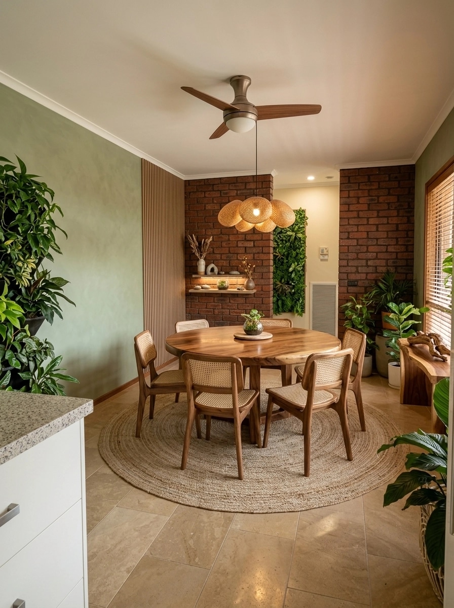 Interior design in Biophilic style — dining_room by GenRoom AI
