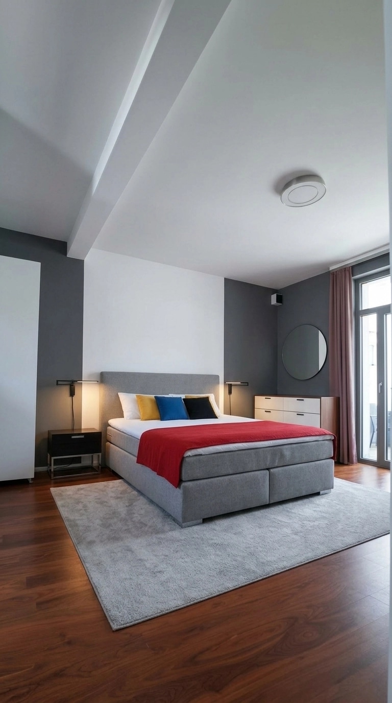Bauhaus Bedroom design — interior photo by GenRoom AI