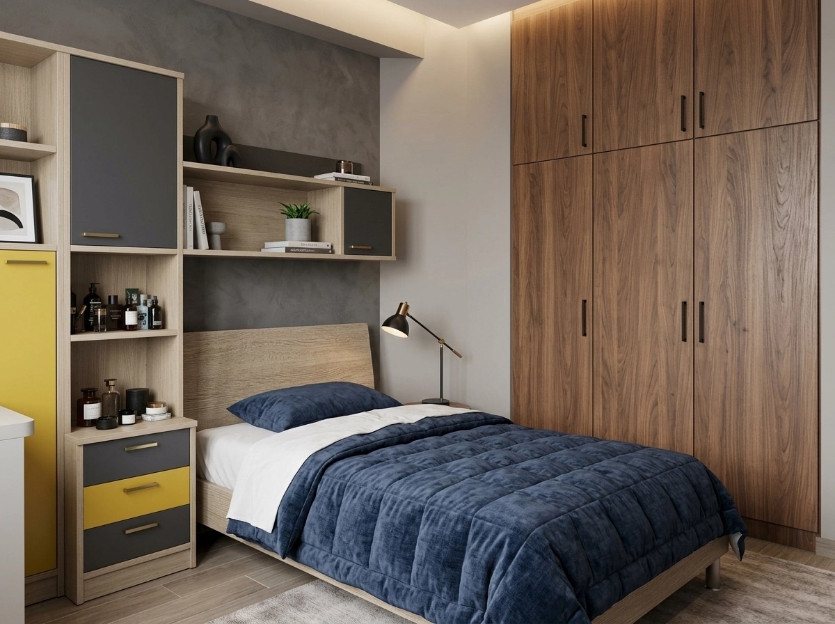 Contemporary Bedroom design — interior photo by GenRoom AI