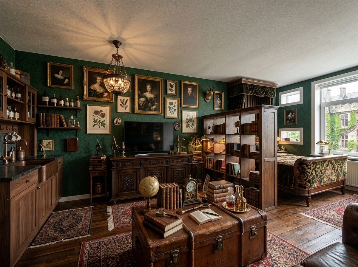 Interior design in Maximalist style — studio by GenRoom AI