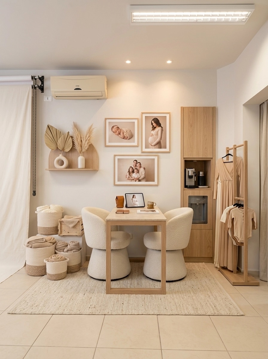 Interior design in Scandinavian style — studio by GenRoom AI