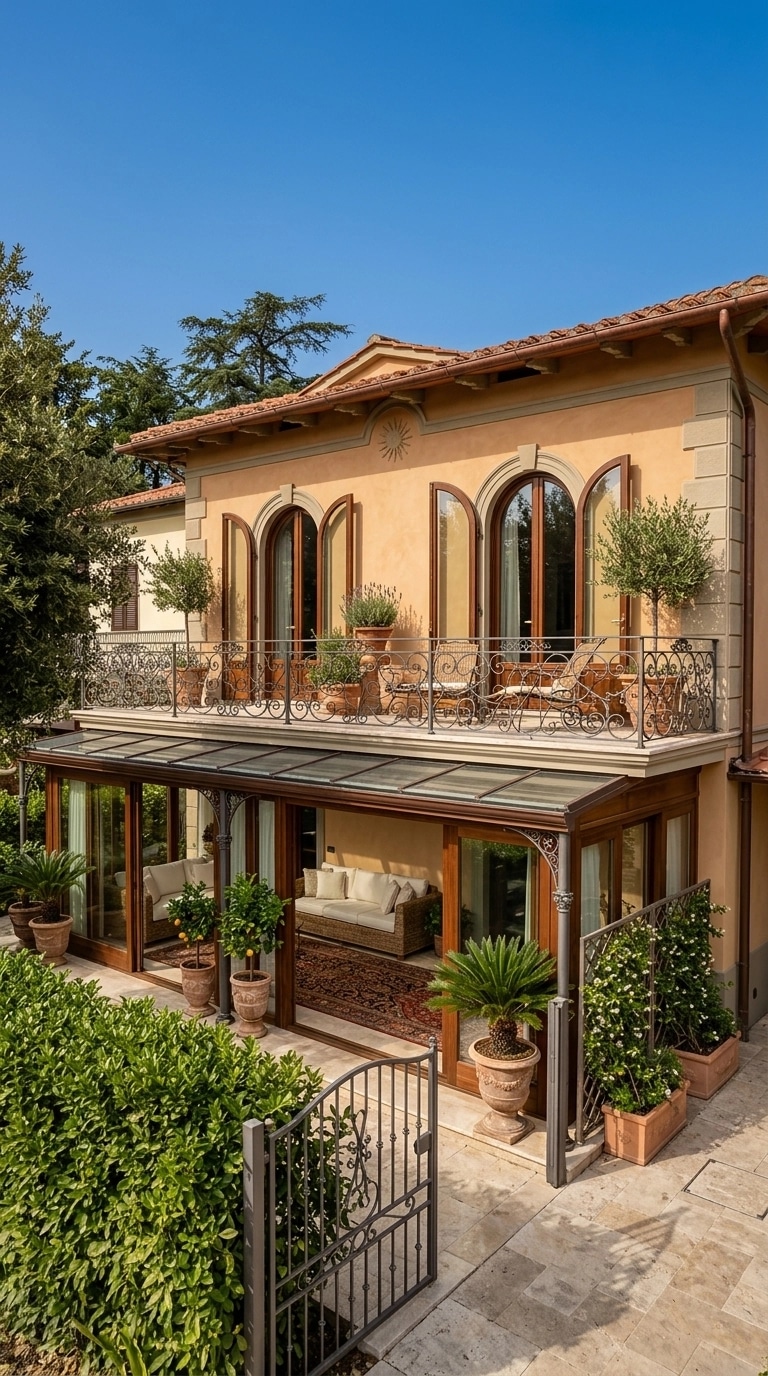 Facade design in Italian Villa Facade style — Facade by GenRoom AI