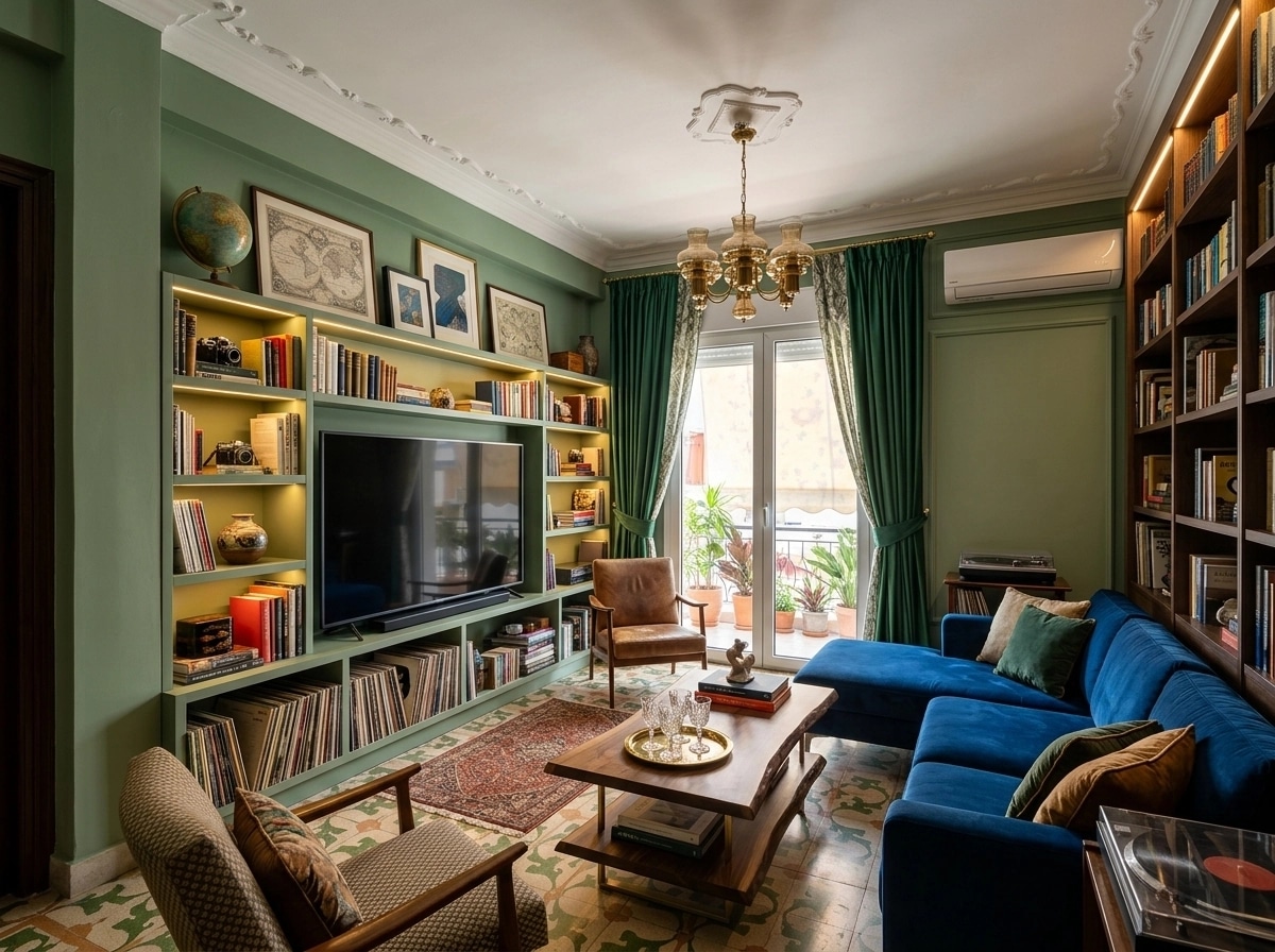 Interior design in Eclectic style — Living Room by GenRoom AI