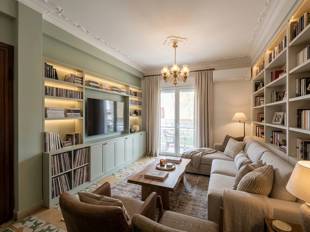 Modern Farmhouse Living Room design — interior photo by GenRoom AI