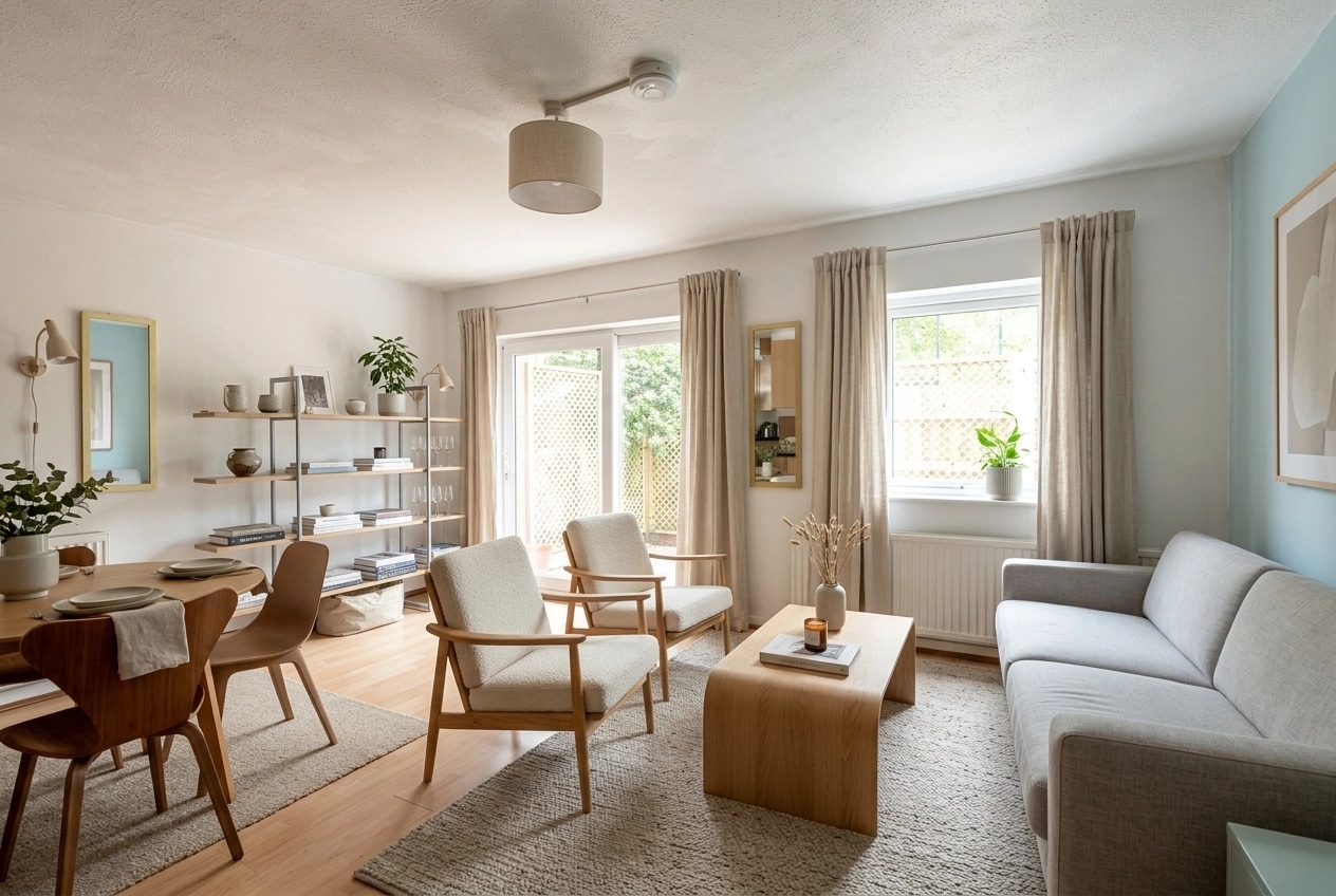 Scandinavian Living Room design — interior photo by GenRoom AI