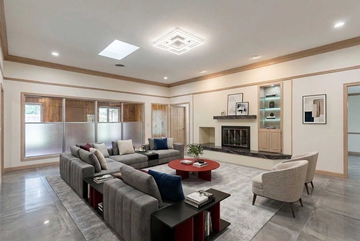 Interior design in Contemporary style — Living Room by GenRoom AI