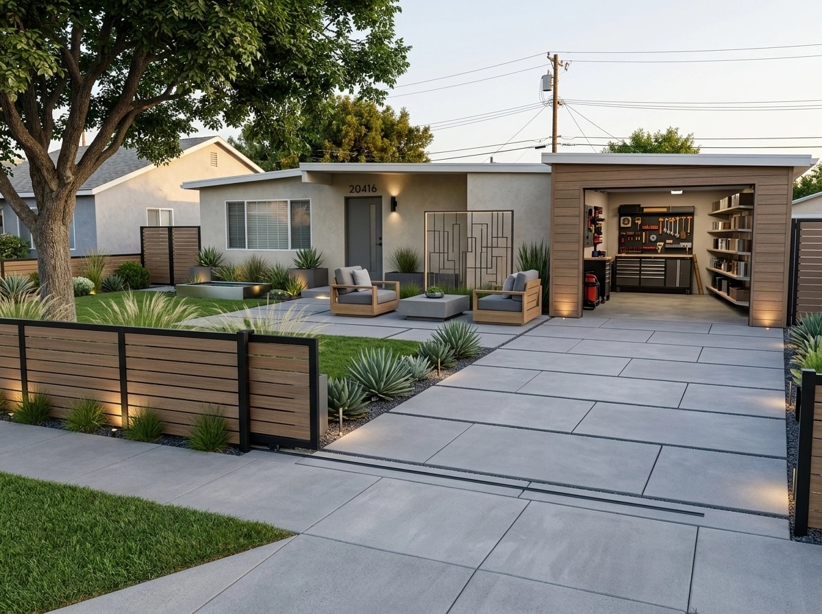 Landscape design in Contemporary Yard style — Yard by GenRoom AI