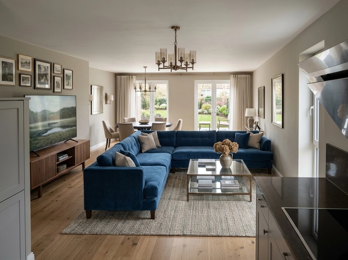 Interior design in Transitional style — Living Room by GenRoom AI