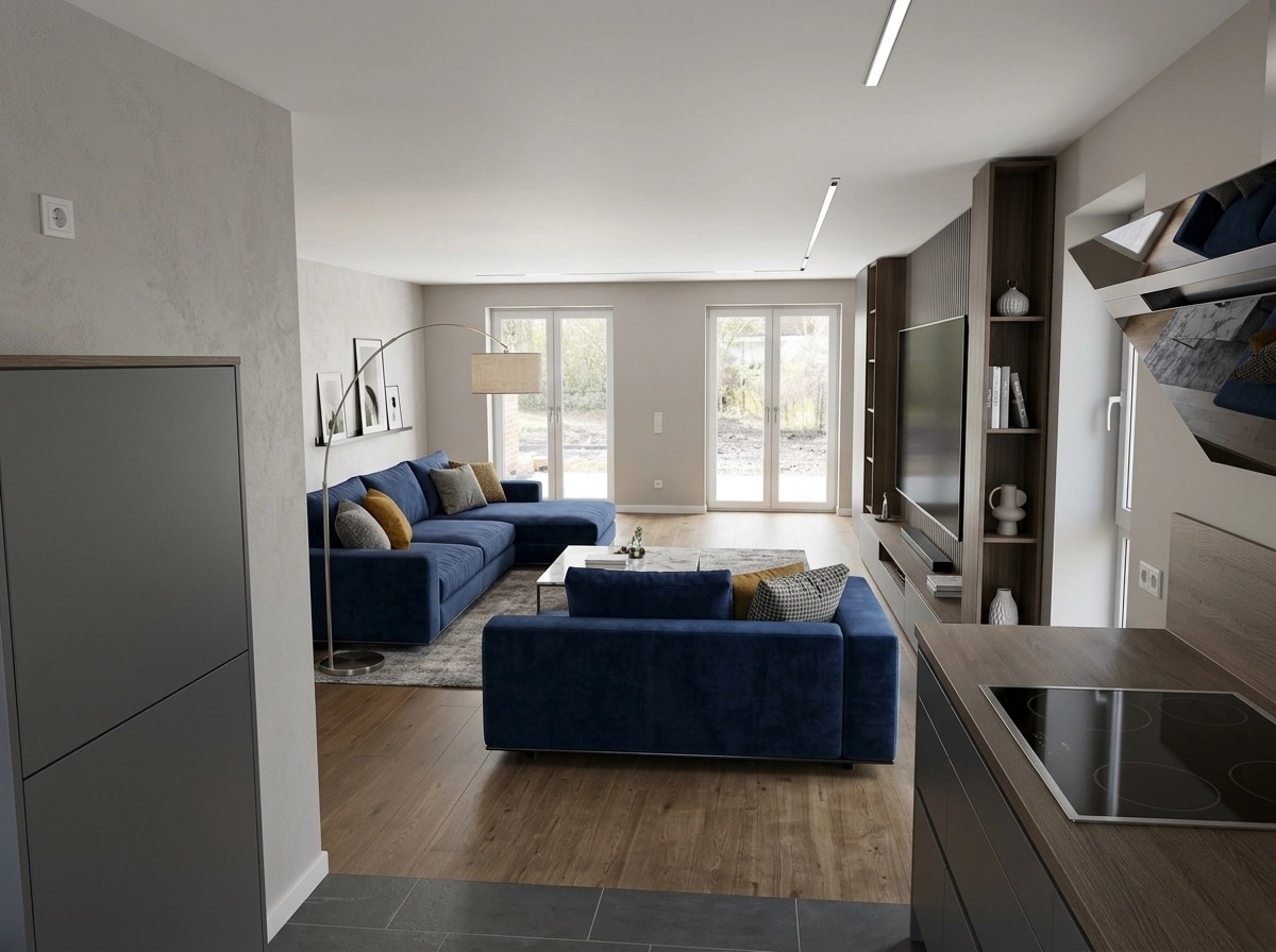 Interior design in Contemporary style — Living Room by GenRoom AI