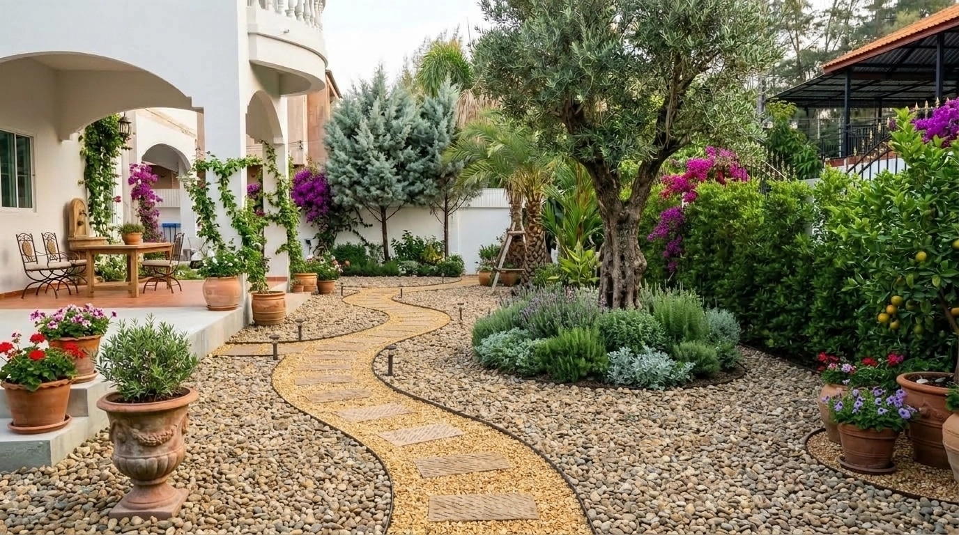 Mediterranean Yard Yard design — yard photo by GenRoom AI