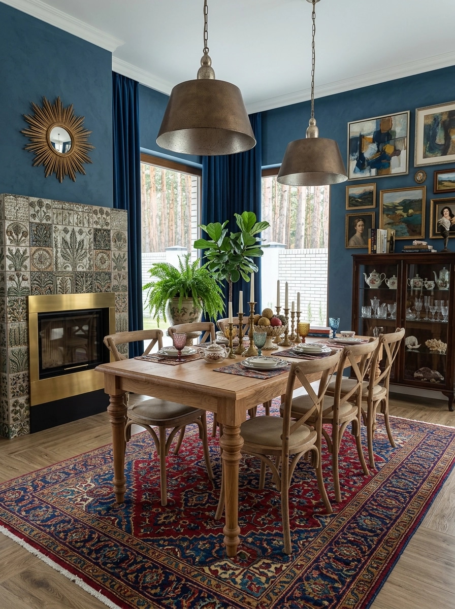 Interior design in Eclectic style — dining_room by GenRoom AI