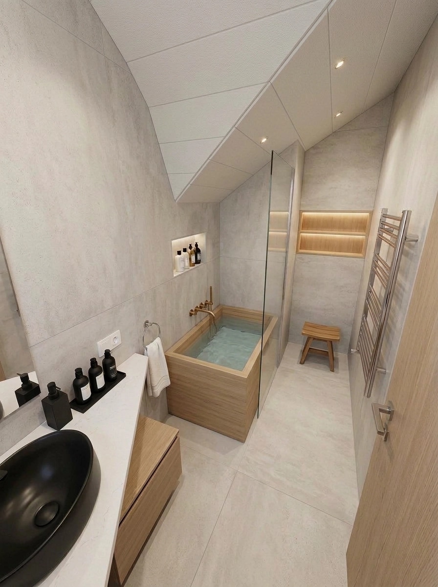 Bathroom interior in no_style style — photo by GenRoom AI
