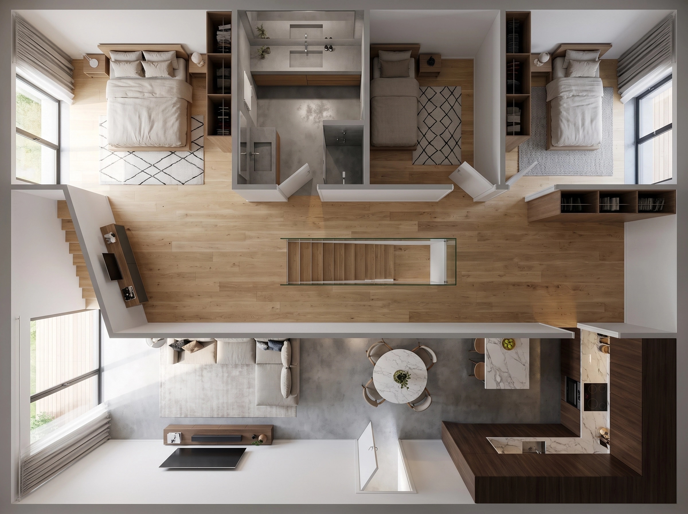 Interior design in Contemporary style — Living Room by GenRoom AI