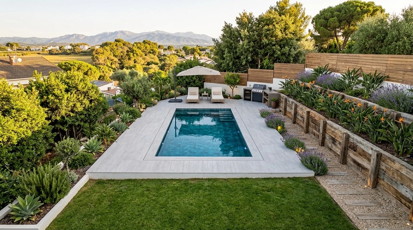 Mediterranean Yard Sân design — yard photo by GenRoom AI