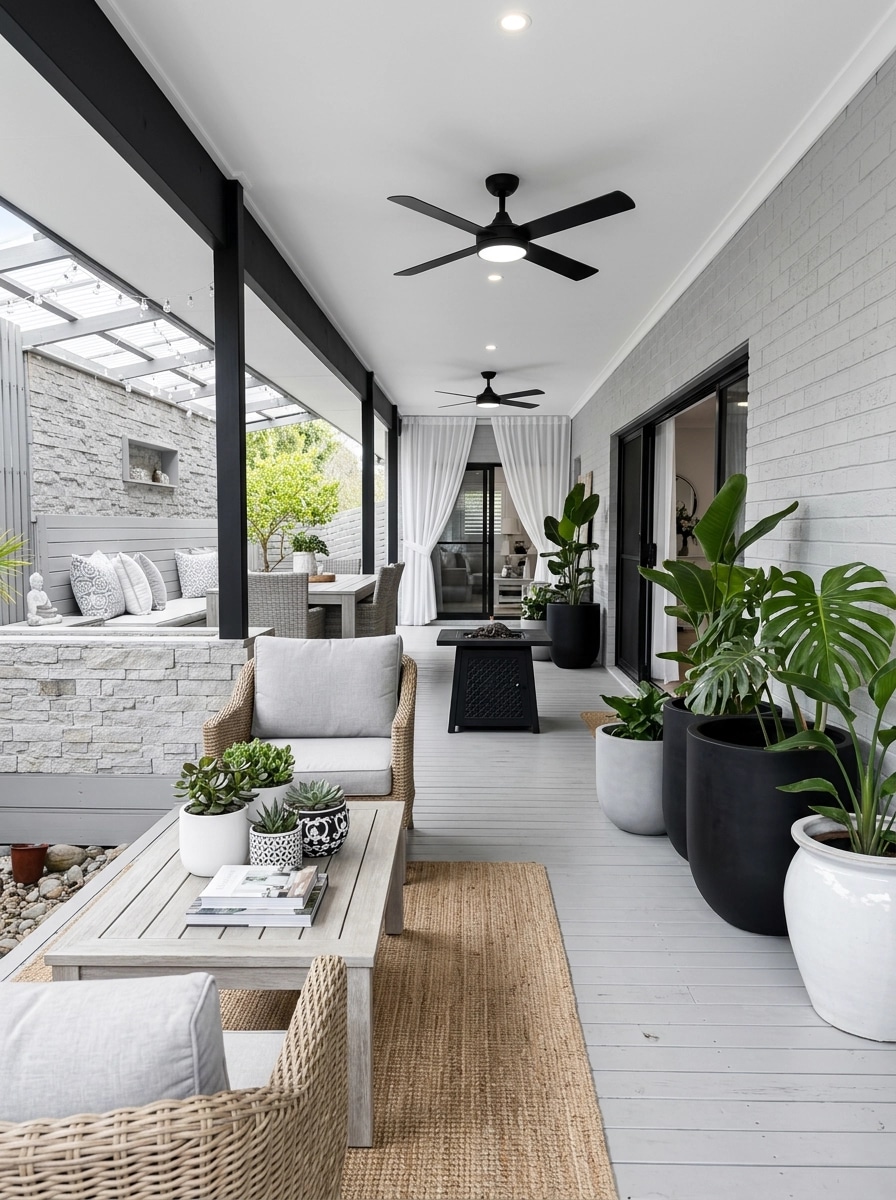 Interior design in Coastal / Hamptons style — balcony by GenRoom AI