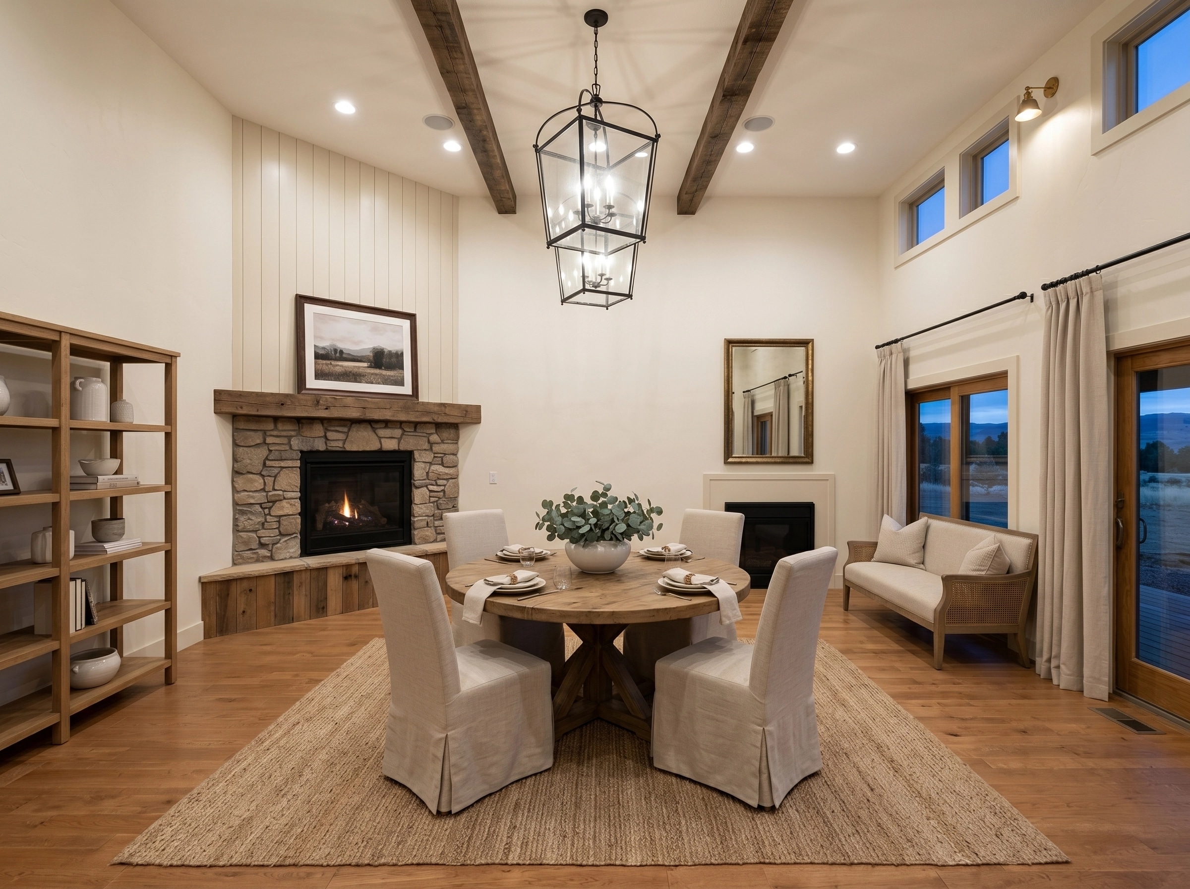 Modern Farmhouse Living Room design — interior photo by GenRoom AI
