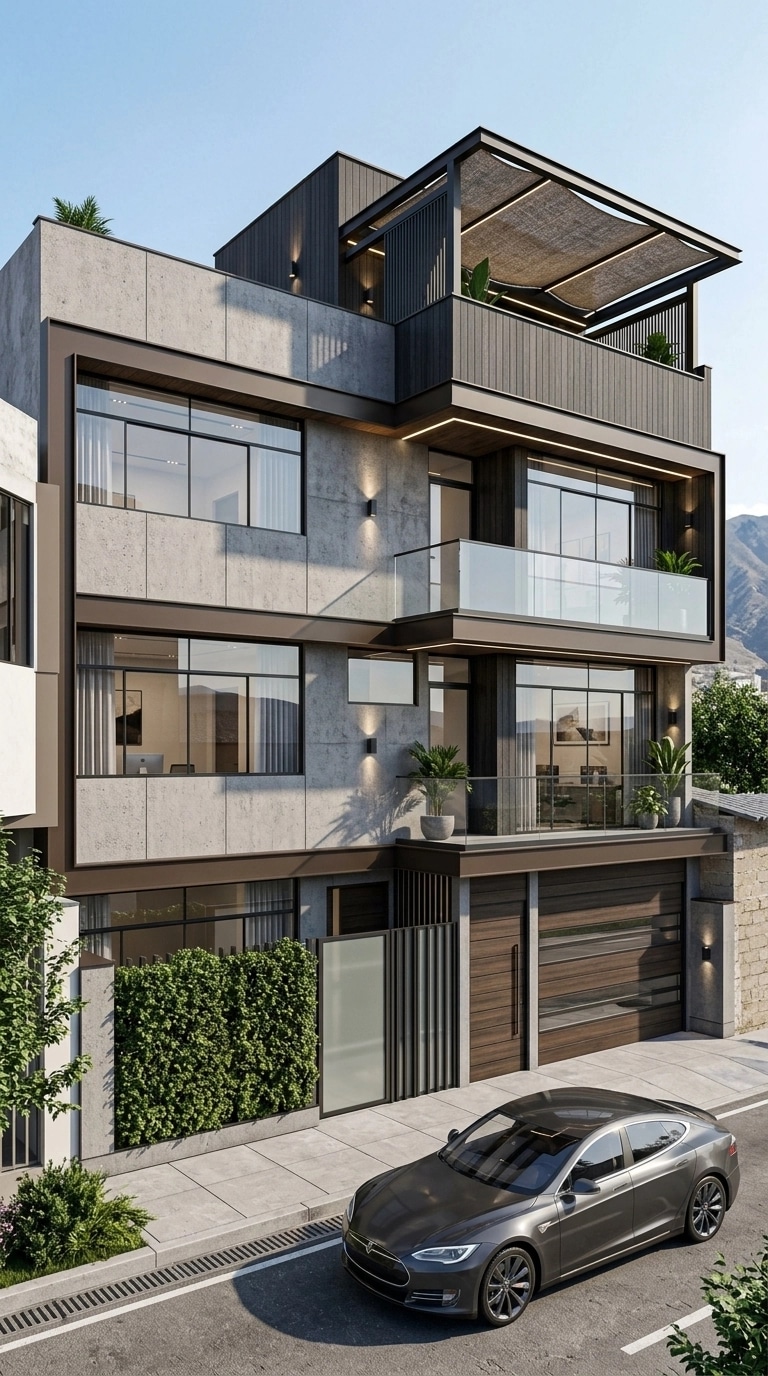 Contemporary Facade Facade design — facade photo by GenRoom AI
