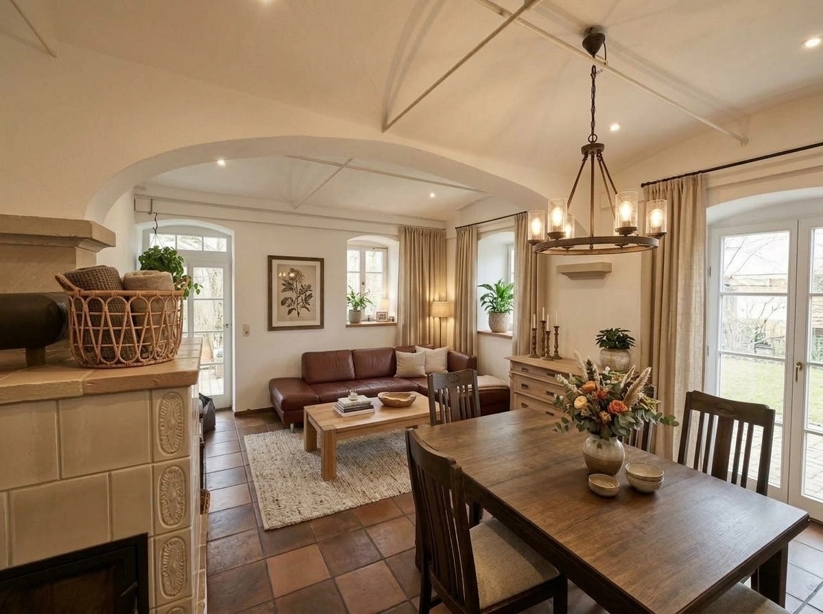 Interior design in Modern Farmhouse style — Living Room by GenRoom AI