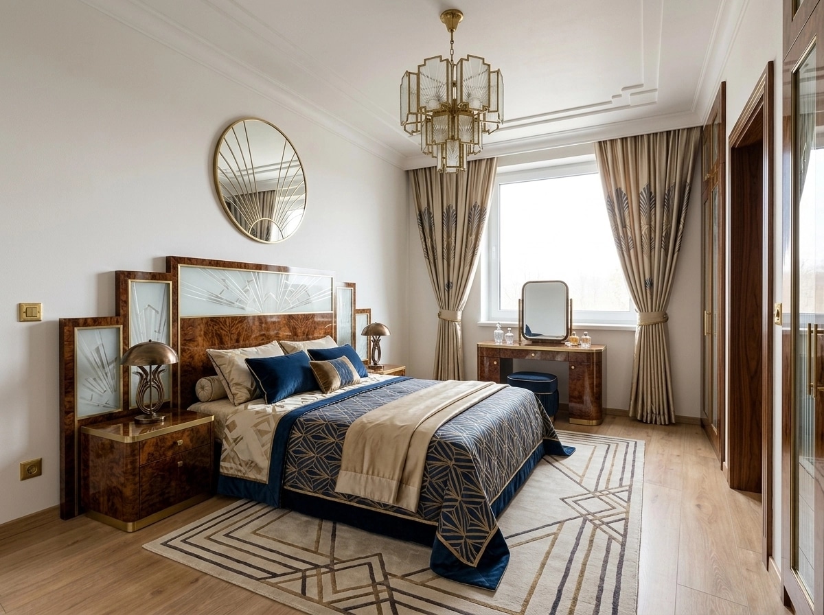 Art Deco Yatak Odası design — interior photo by GenRoom AI