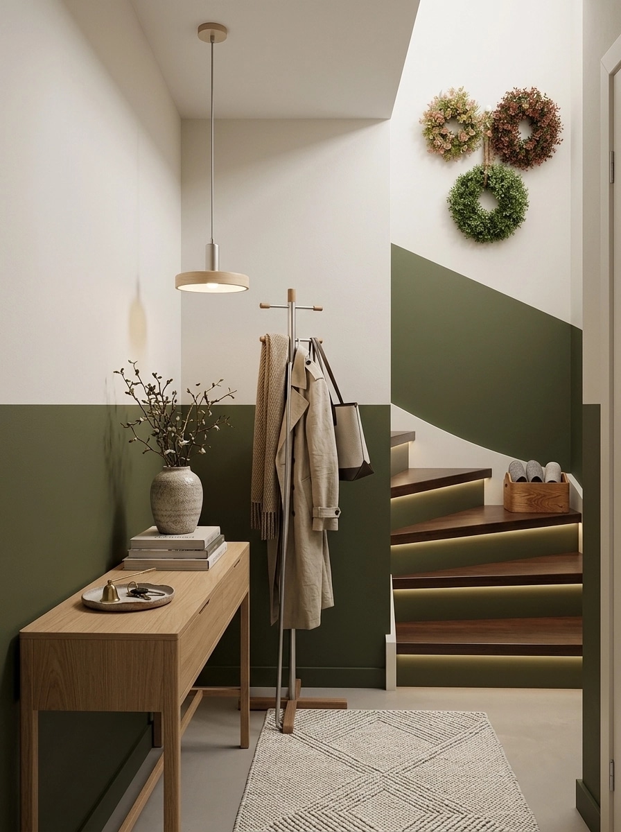 Hallway interior in Scandinavian style — photo by GenRoom AI