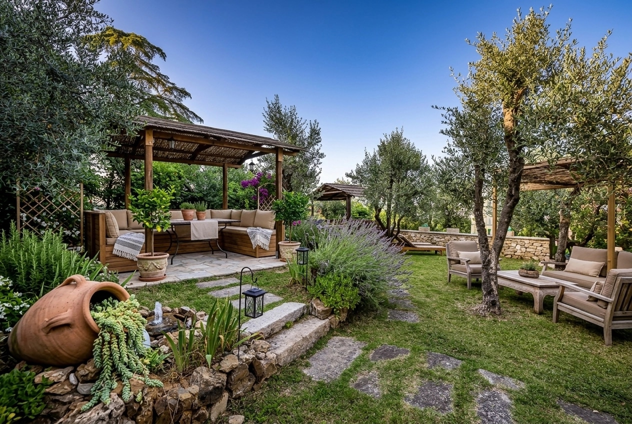 Mediterranean Yard Yard design — yard photo by GenRoom AI