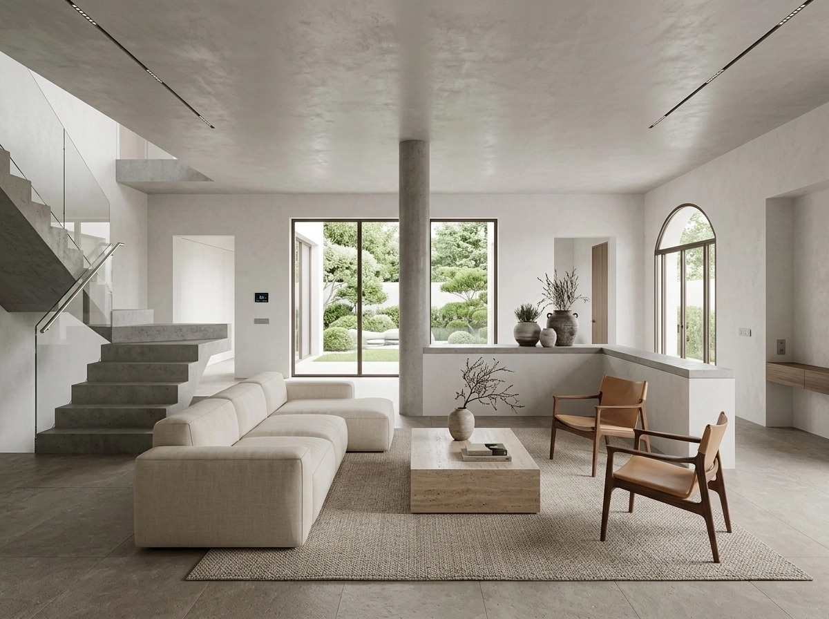 Minimalism Soggiorno design — interior photo by GenRoom AI