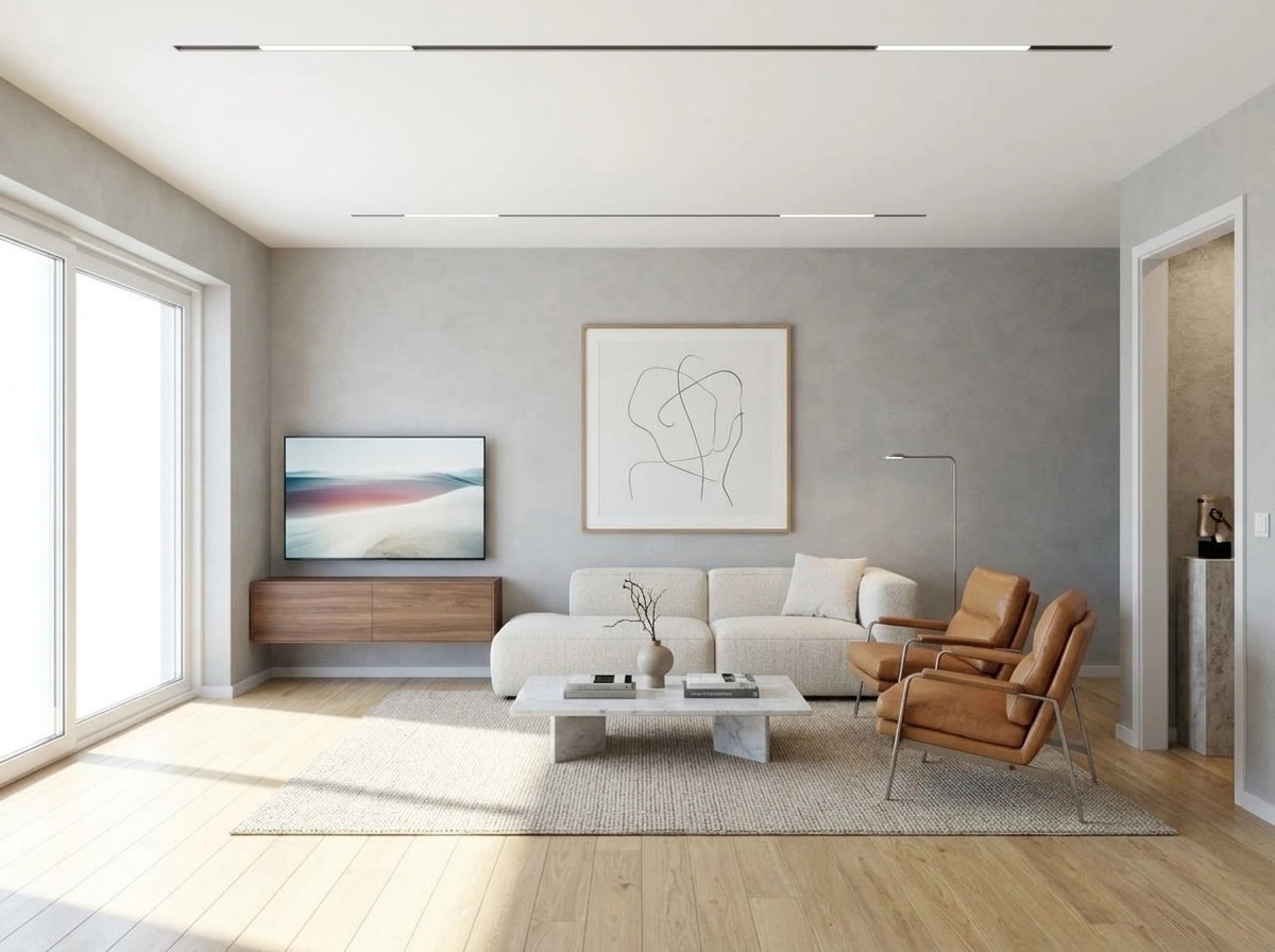 Minimalism Living Room design — interior photo by GenRoom AI