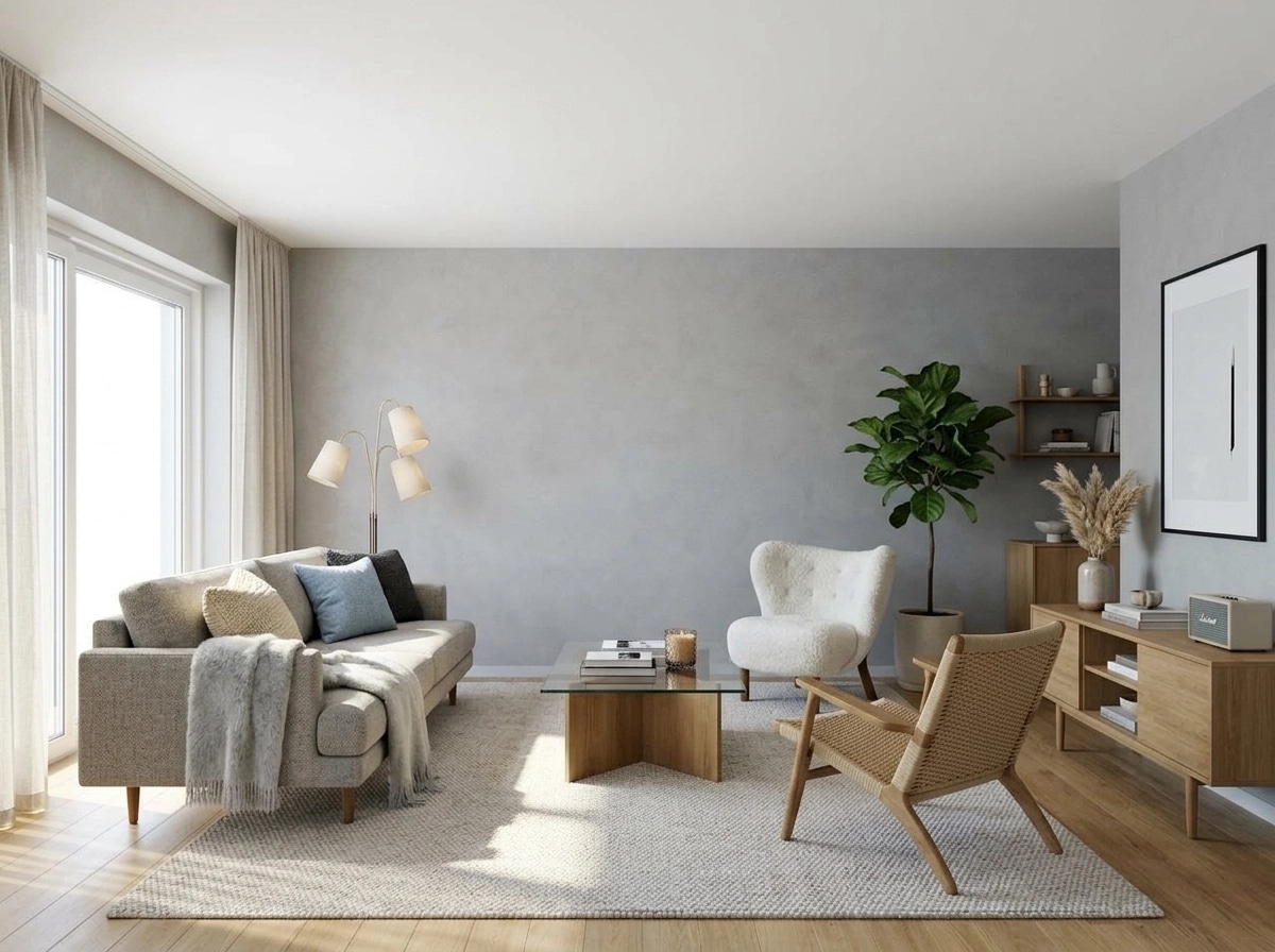 Interior design in Scandinavian style — Living Room by GenRoom AI