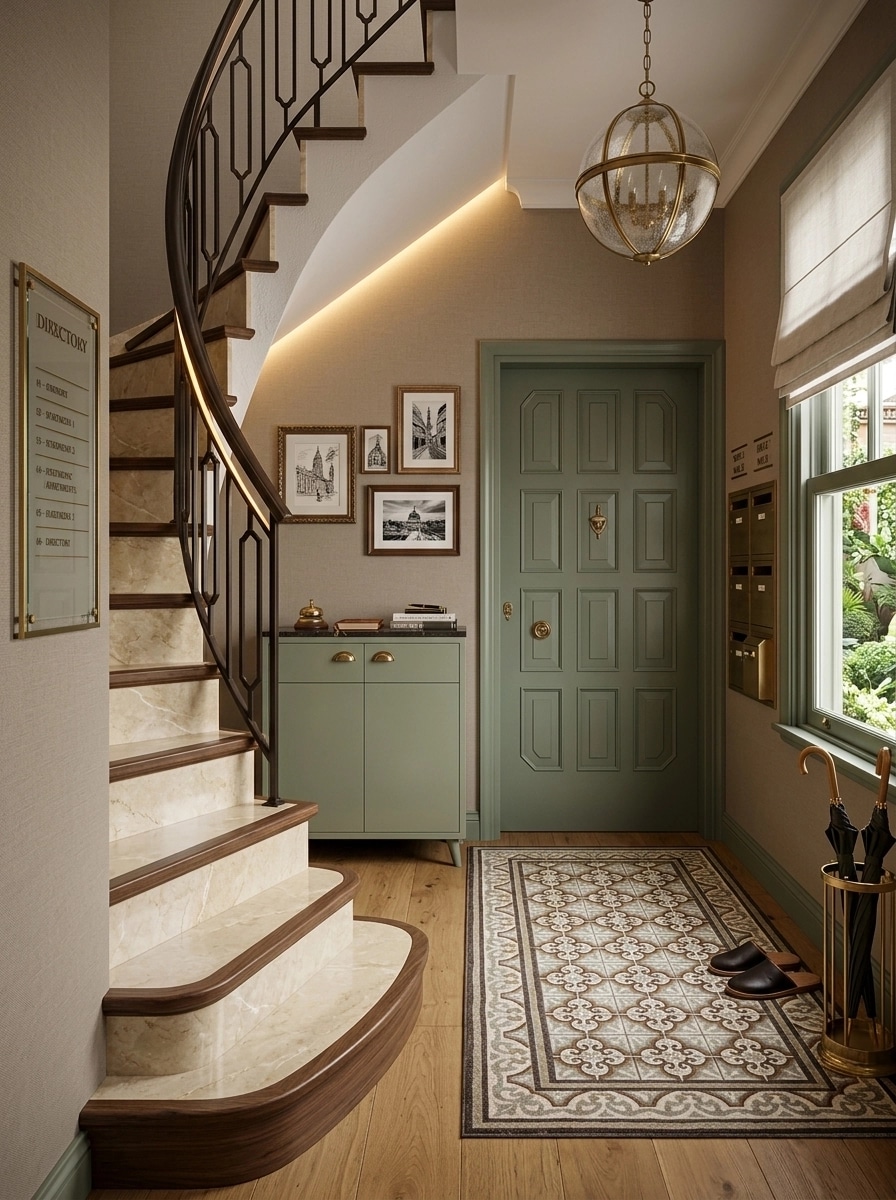 Interior design in Transitional style — lobby by GenRoom AI