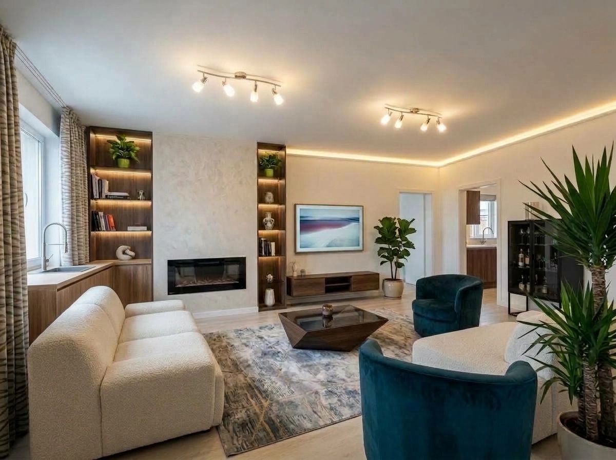 Interior design in Contemporary style — Living Room by GenRoom AI