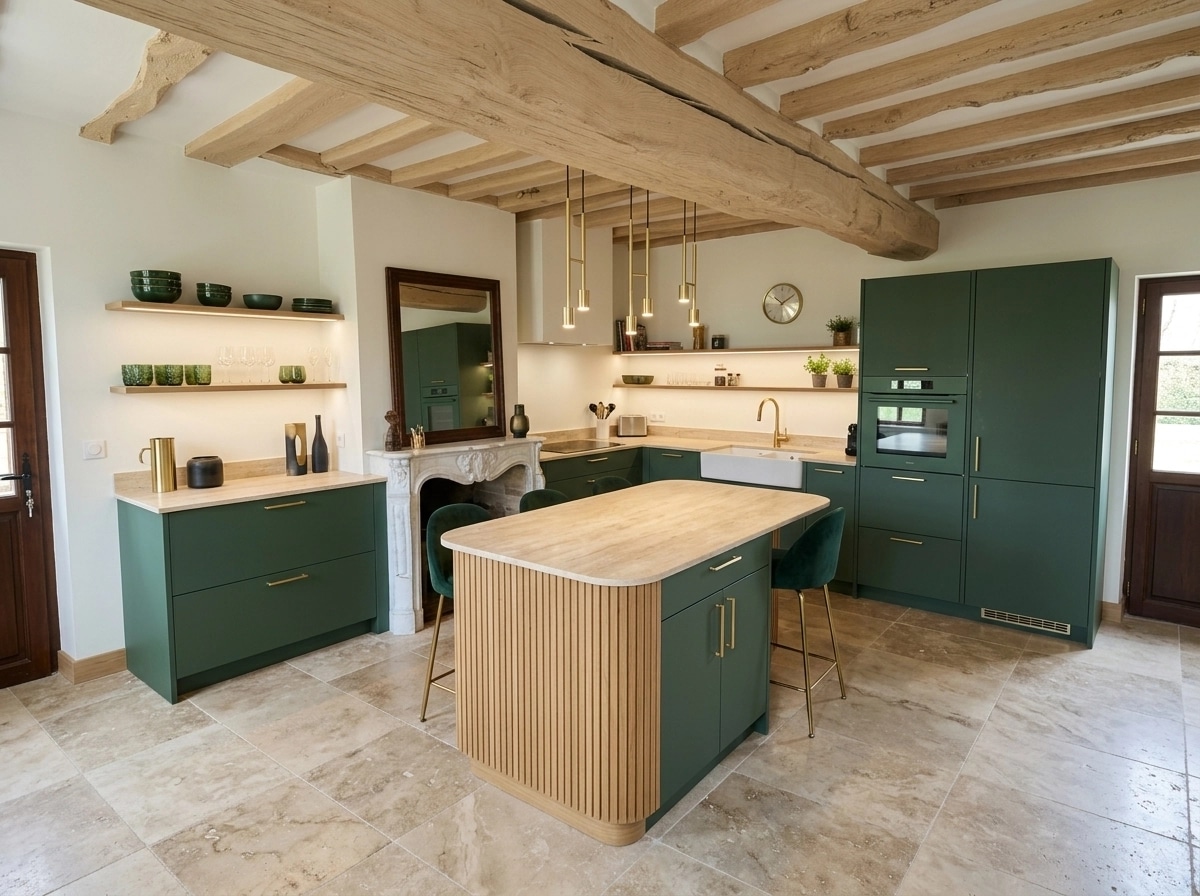 Kitchen interior in Contemporary style — photo by GenRoom AI