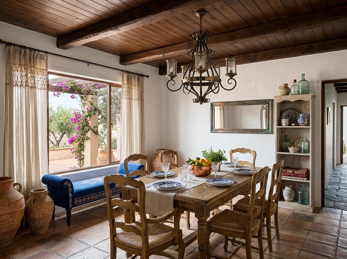 Interior design in Mediterranean style — dining_room by GenRoom AI