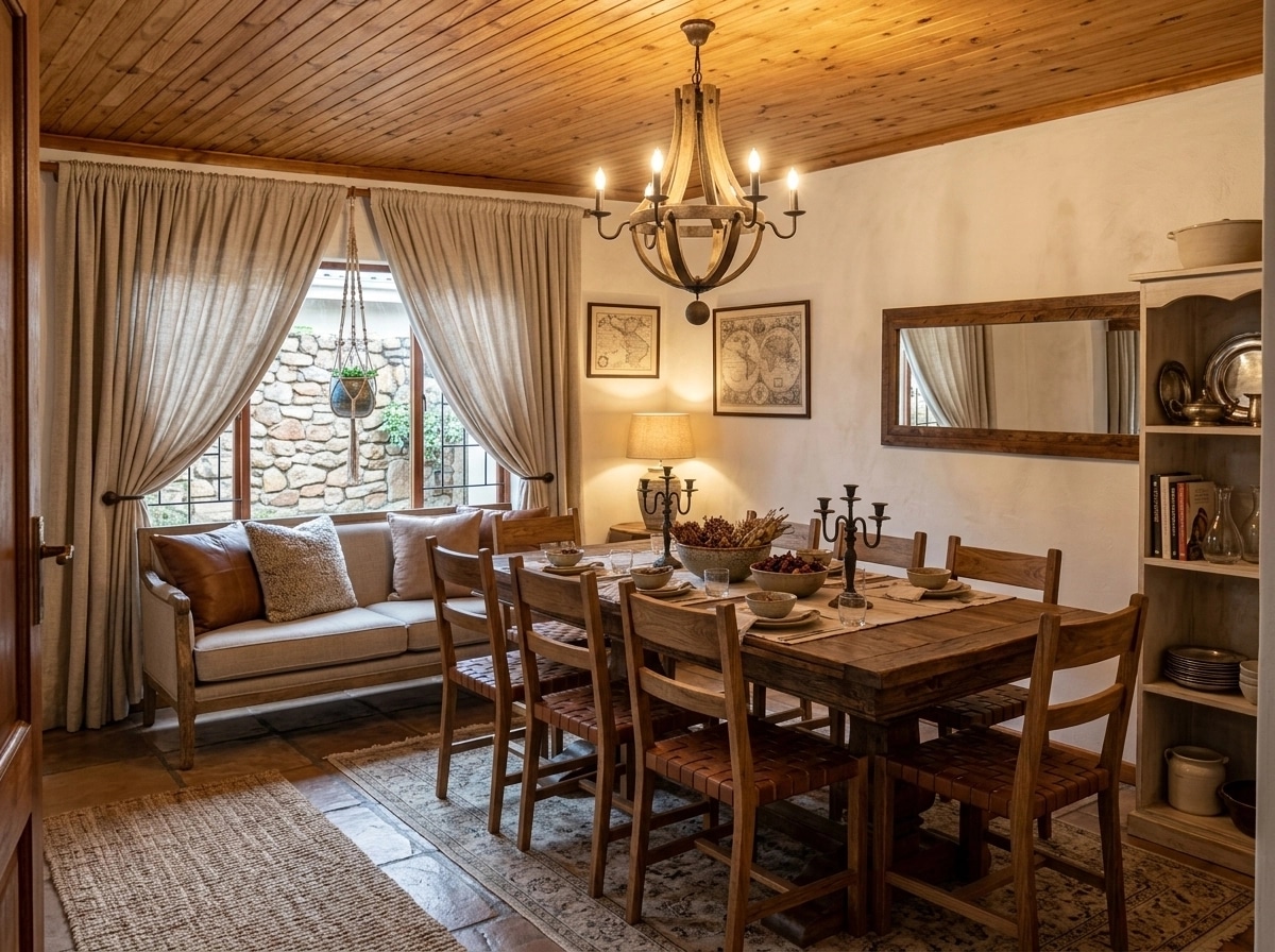 Interior design in Rustic style — dining_room by GenRoom AI
