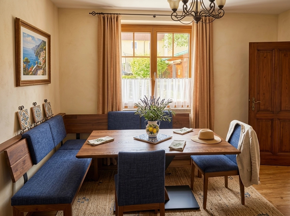 Interior design in Mediterranean style — dining_room by GenRoom AI