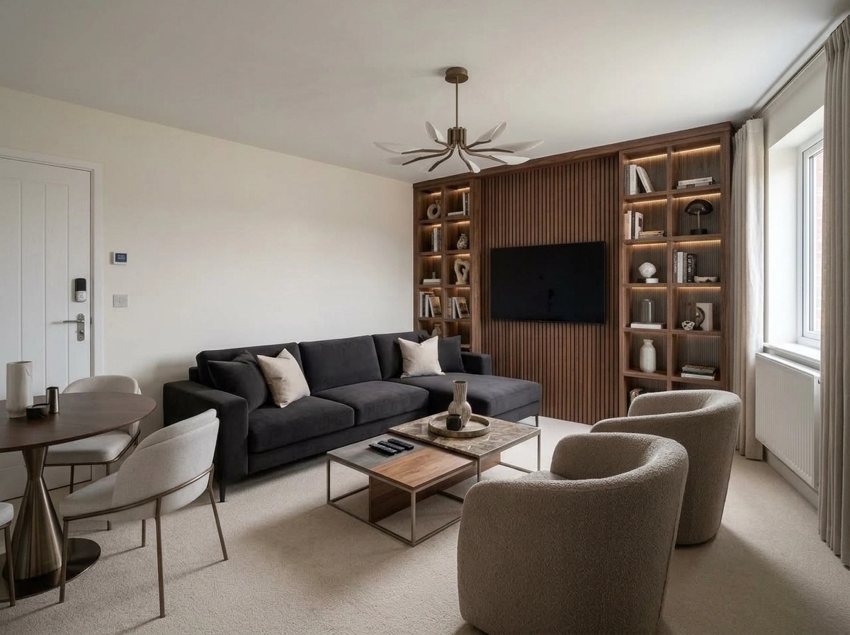 Interior design in Contemporary style — Living Room by GenRoom AI