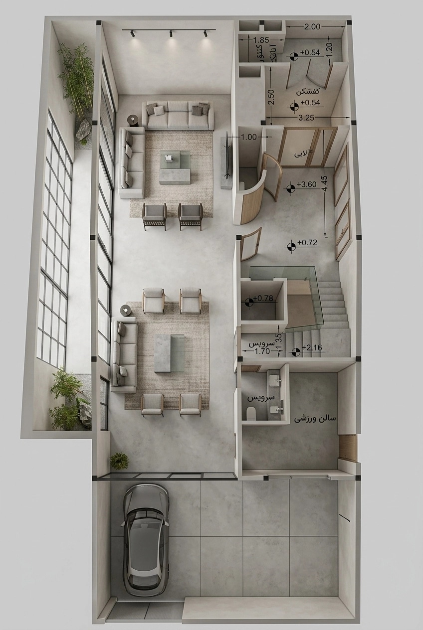 Minimalism Living Room design — interior photo by GenRoom AI