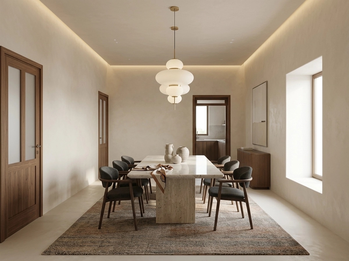 Interior design in Minimalism style — dining_room by GenRoom AI