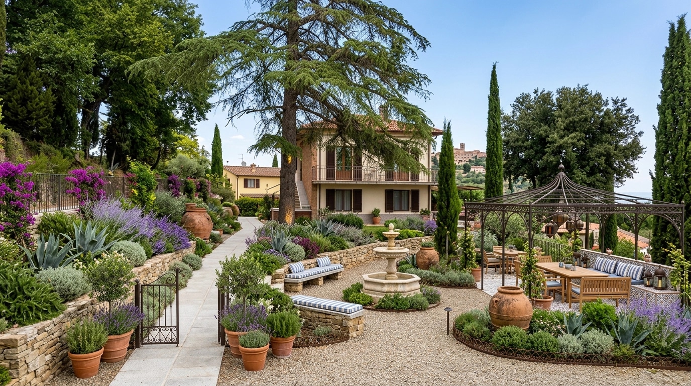 Mediterranean Yard Yard design — yard photo by GenRoom AI