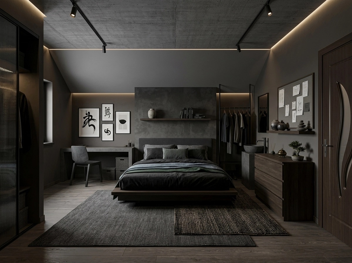 Japandi Bedroom design — interior photo by GenRoom AI
